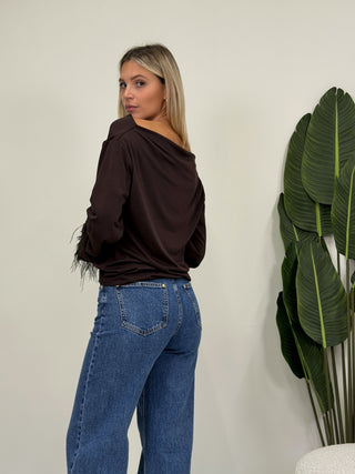 Maglia Piume  moro|Colore:Moro