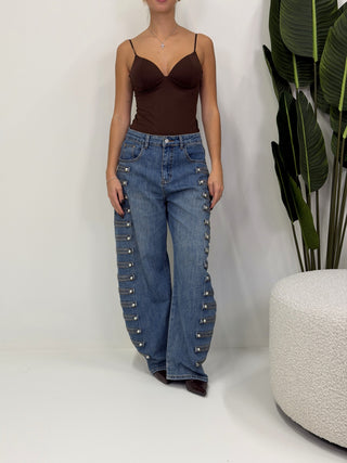 Top Spalline moro|Colore:Moro