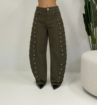 Pantalone Napoleon verde militare|Colore:Verde militare