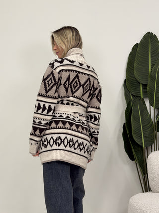 Cardigan Azteco beige|Colore:Beige