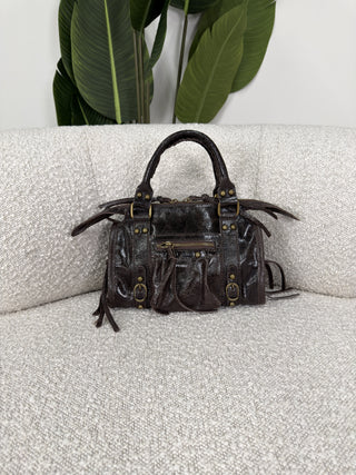 Borsetta City Vera Pelle moro|Colore:Moro