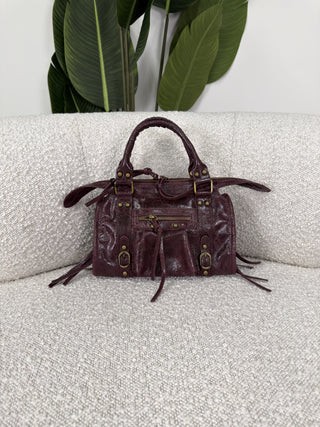 Borsetta City Vera Pelle bordeaux|Colore:Bordeaux