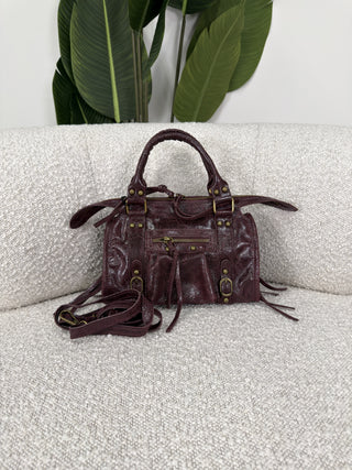 Borsetta City Vera Pelle bordeaux|Colore:Bordeaux
